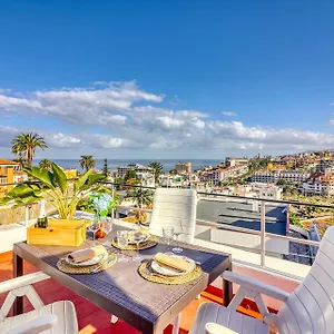 Spacious Penthouse With King-size Bed, Huge Terrace, Ocean & Teide View Apartamento